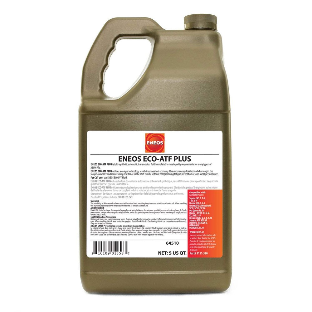 ENEOS ECO-ATF Plus Broad Match Transmission Fluid Single Pack