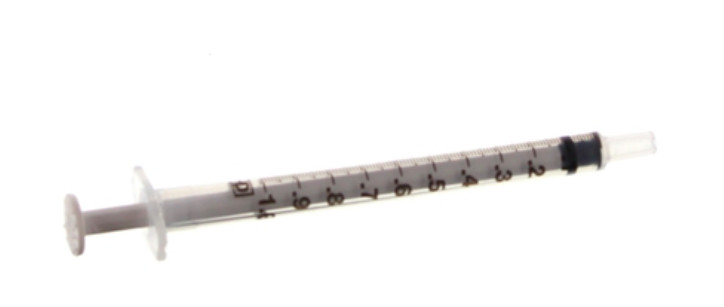 Chemworld 1 ml Syringe - SY-2001-P-PK - Quantity 200