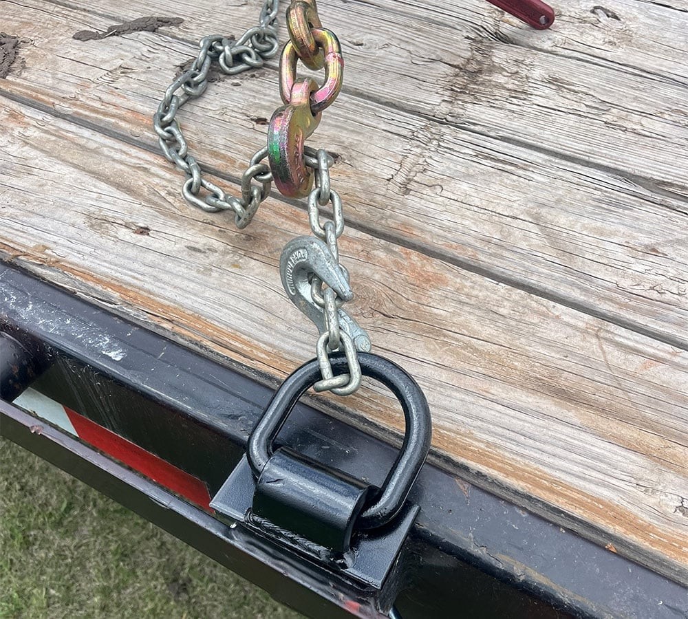 (4 Pack) Heavy Duty Adjustable Trailer Stake Pocket D-Ring 5400 Lbs Load Limit