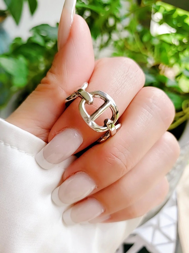 Sterling Silver Chunky Chain Ring