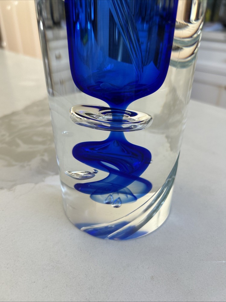 Design By Solnicka Heavy Blue Vase
