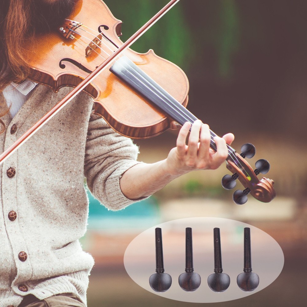 4 PCS String Instruments Violin Tuners Fiddle Tuning Replacement Part