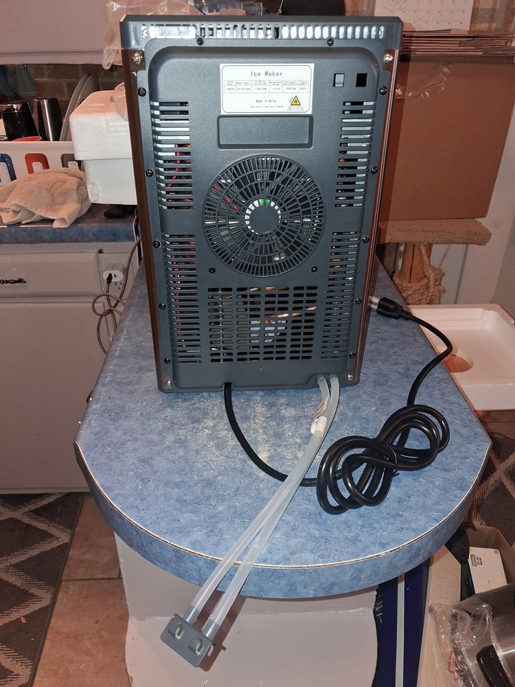 Large Capacity Ice Maker Countertop One-Click Operation Self-Cleaning Portable!