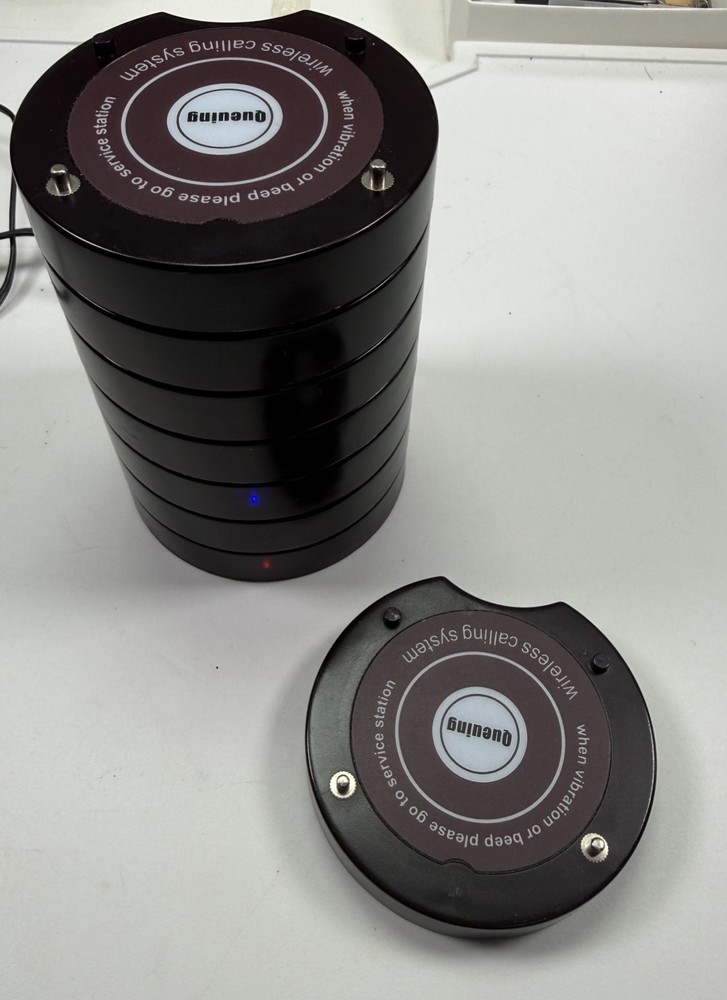 Restaurant Pager Wireless Calling System 7 Beepers vibrators