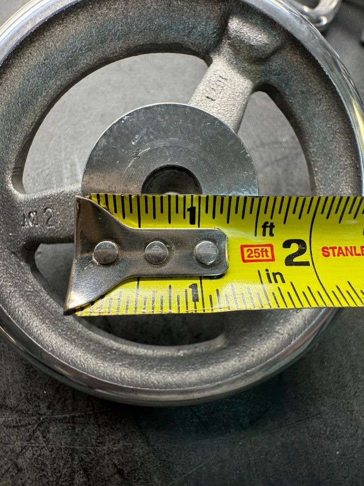 7" 3 Spoke Handwheel w/ Handle.