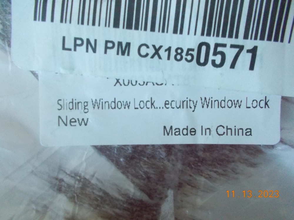 4 New Sliding Window Locks, no instructions