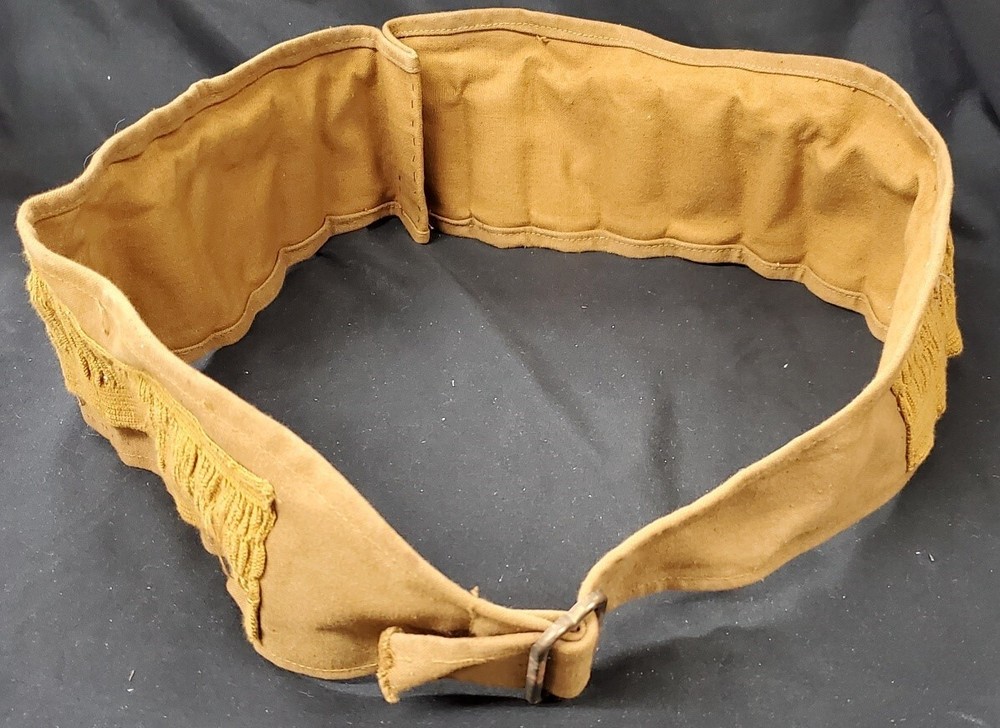 Shotgun Shell Ammo Belt Tan Cotton BT#2