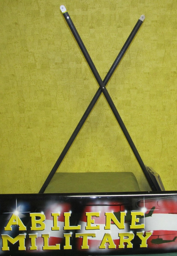 MILITARY TENT DRASH REPLACEMENT POLE YELLOW POLES 34"