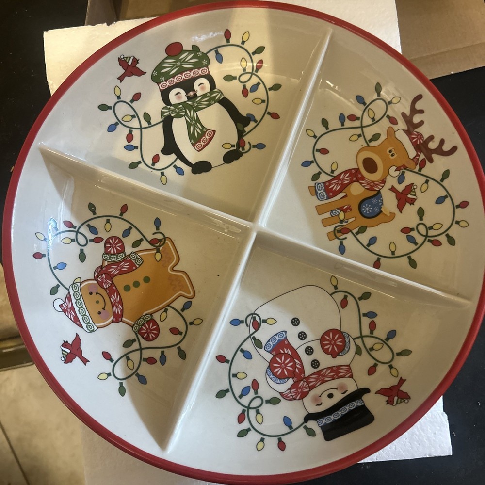 Temptations Seasonal Divided 12” Serving Plate