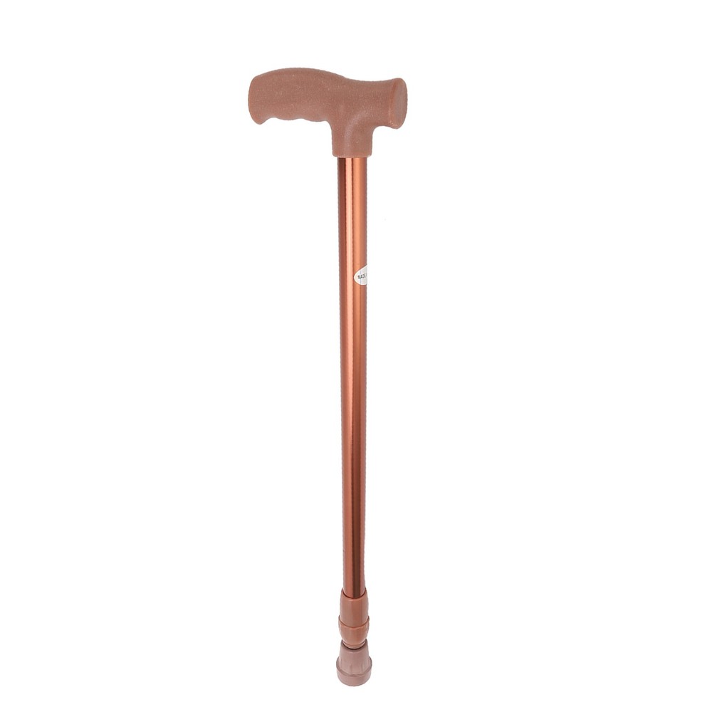 Walking Cane Adjustable Ergonomic Soft Rubber Hand Grip Lightweight Mobility OMO
