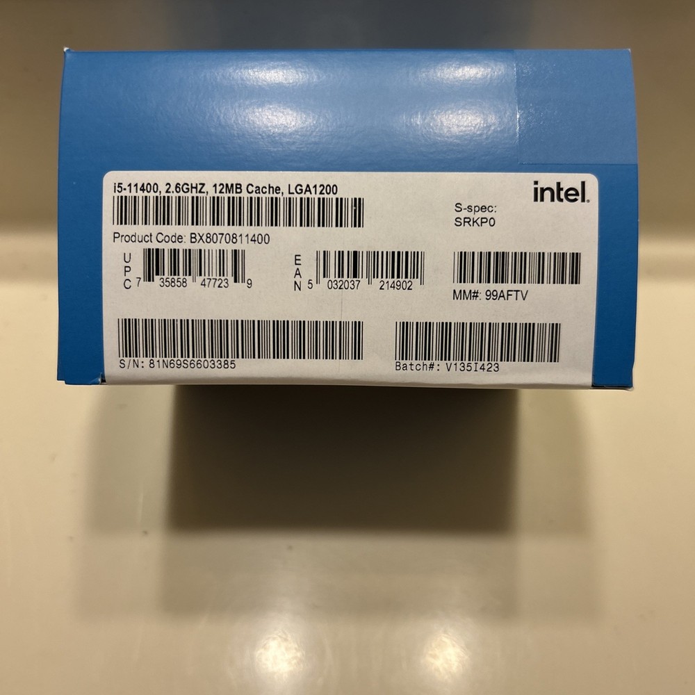 Intel Core i5-11400 Processor (2.6GHZ, 12MB Cache, LGA1200)