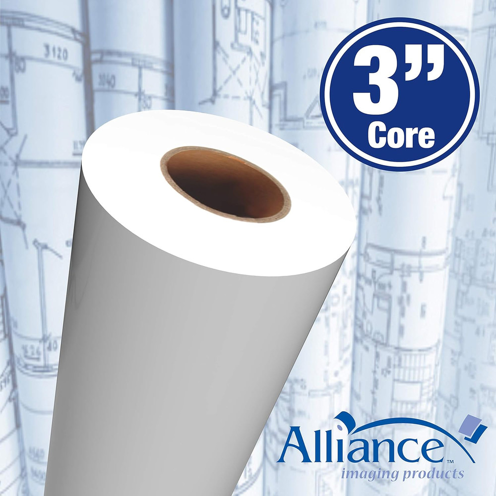 Wide Format Paper Rolls Bond Engineering (24 in X 650 Ft | 3" Core)