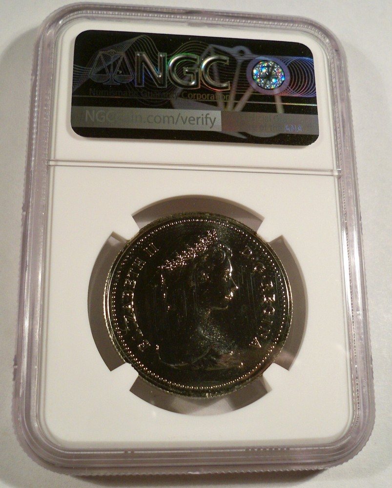1982 NGC MS67 CANADA VOYAGEUR DOLLAR MS 67 BRIGHT WHITE $1
