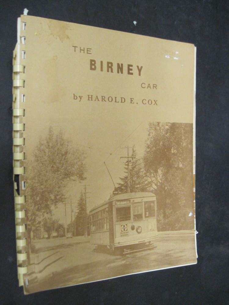 Railroad Book The Birney Car by Harold Cox