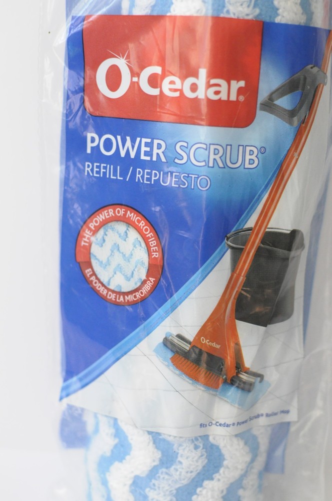 O Cedar POWER SCRUB 10 in Roller Mop Refill Microfiber Wave Sponge