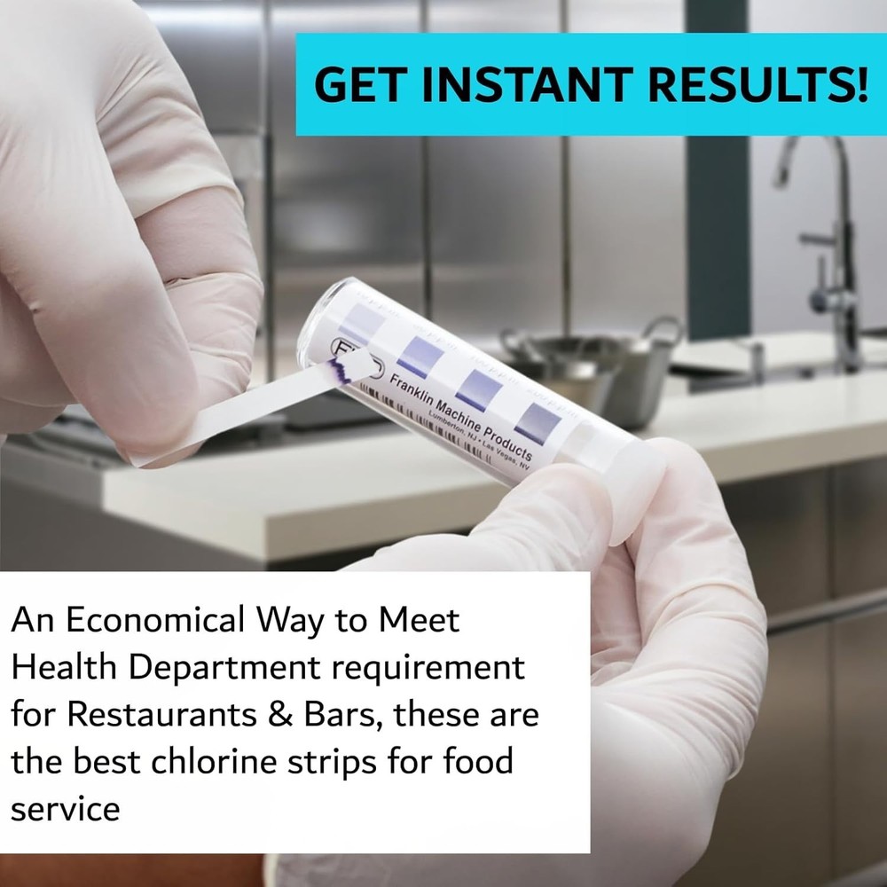 400 Precise Bleach Test Strips - Easy Use Sanitizer Solution for Restaurants