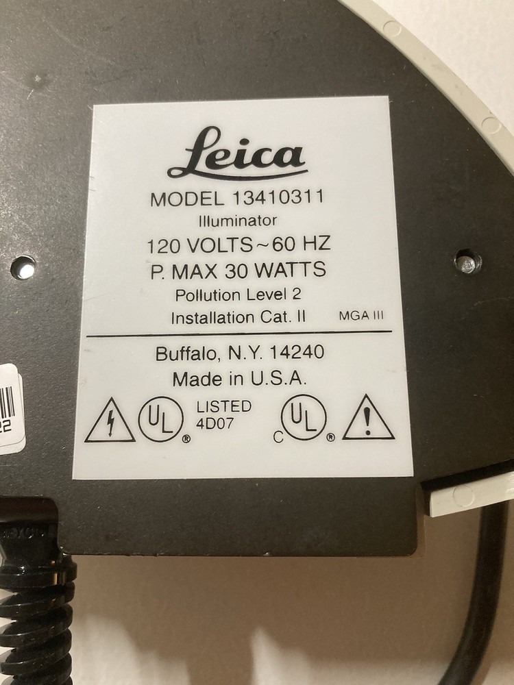 Leica 13410311 Microscope Illuminator Lab Light Base Power Supply