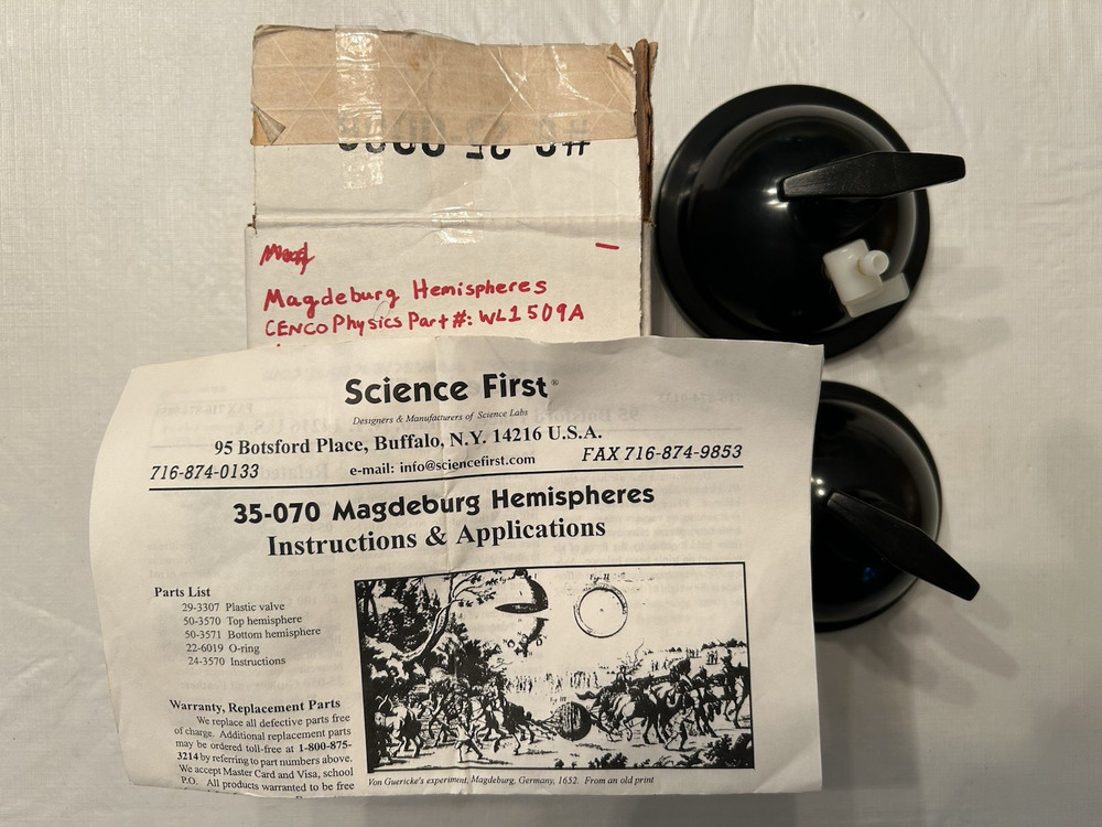 SIENCE FIRST Magdeburg Hemispheres