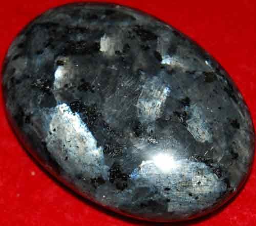 Larvikite Soap-Shaped Palm Stone #6