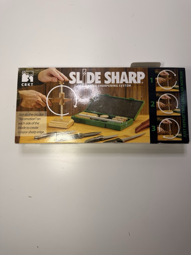 🟩 CRKT Slide Sharp Knife Sharpening System – Complete Kit – New in Open Box