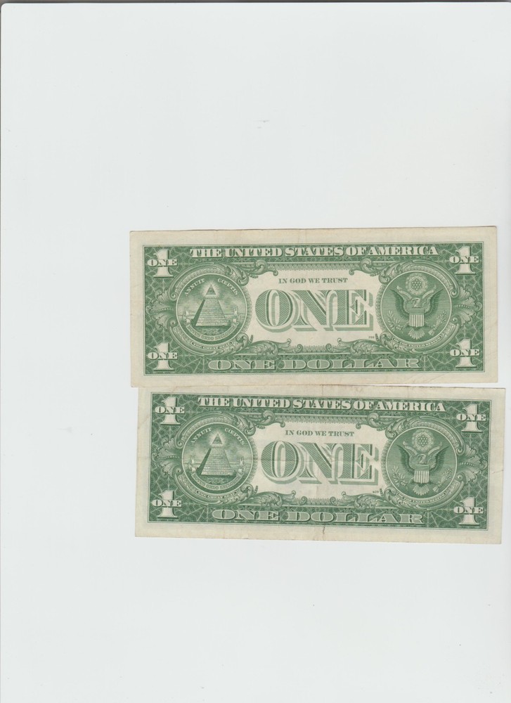 2 1957-A-B Silver Certificates(circulated))