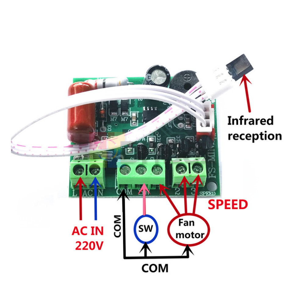 Universal Fan Remote Control Circuit Board Control Board Modified Board Module