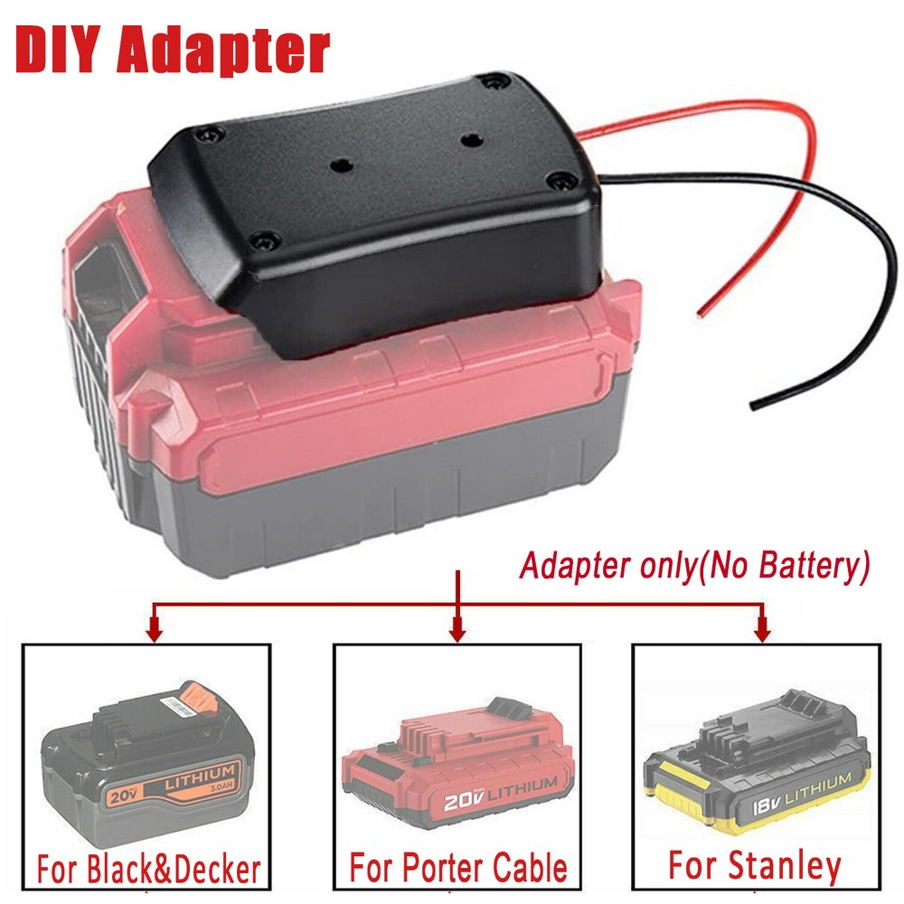 For Black&Decker/For Porter Cable/For Stanley Battery Dock Power DIY Adapter