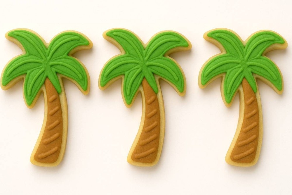 Mini Palm Tree 1 5/8'' Cookie Cutter Metal