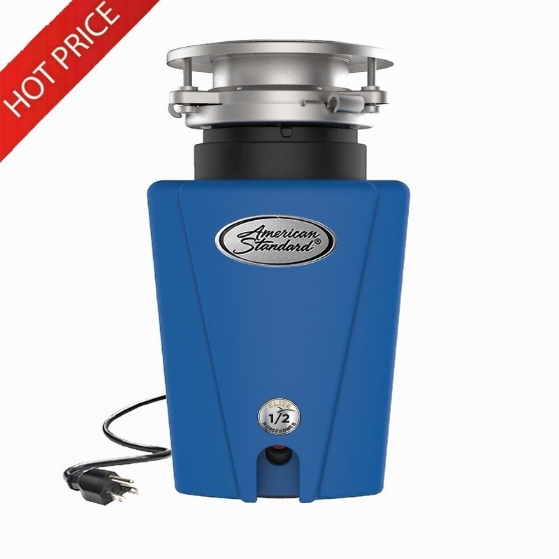 ASE-50 1/2 HP Garbage Disposal Continuous Feed Quiet Stainless Steel Kitchen