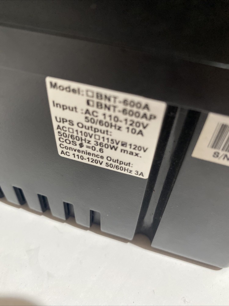 PCM Powercom Black Knight Pro BNT-600AP *Doesn’t Work*