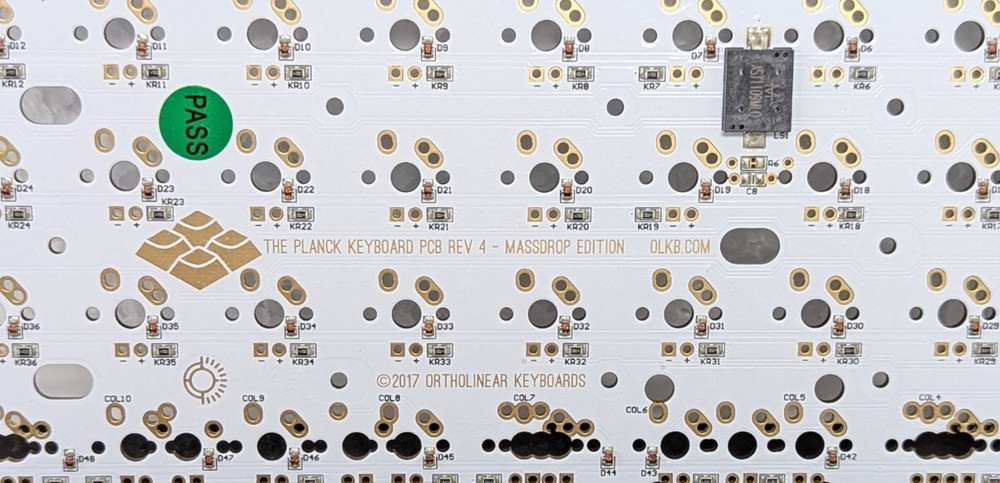 MASSDROP X OLKB-48 PLANCK MECHANICAL KEYBOARD KIT, SILVER CASE, MX COMPATIBLE...