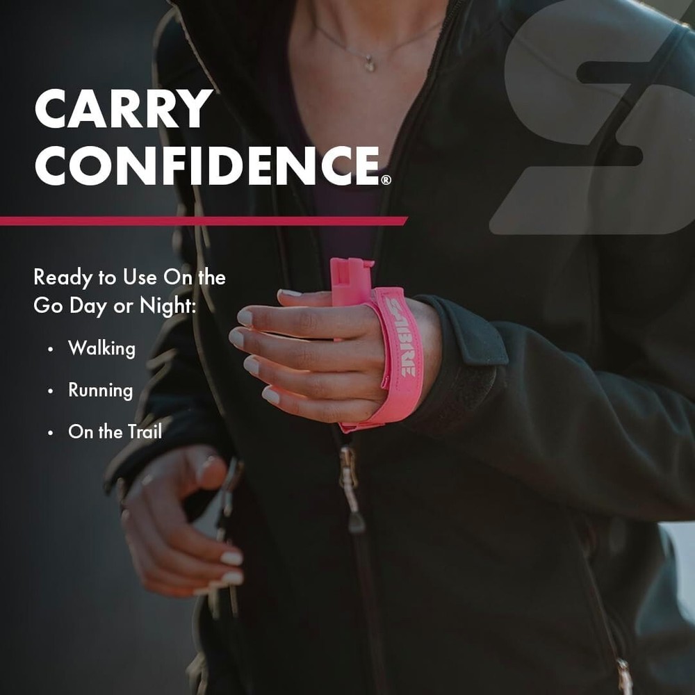 Portable Maximum Strength Pepper Spray with Adjustable Reflective Hand Strap