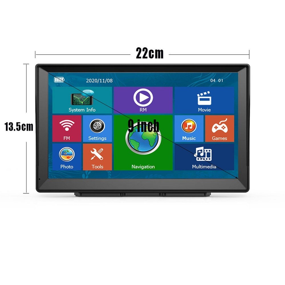 Reliable Truck GPS Navigation System with Voice Commands and Touchscreen