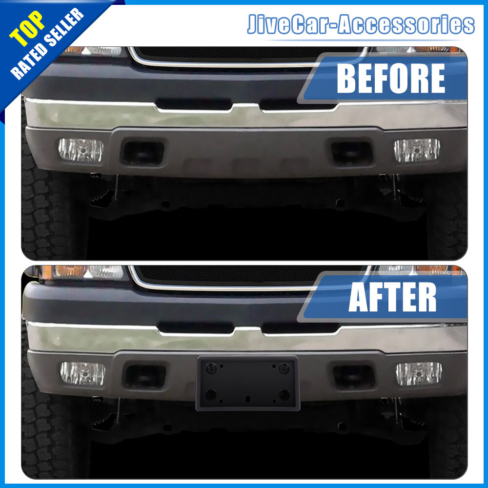 Front License Plate Frame Bracket Mounting Holder For Chevy Silverado 2004-2006