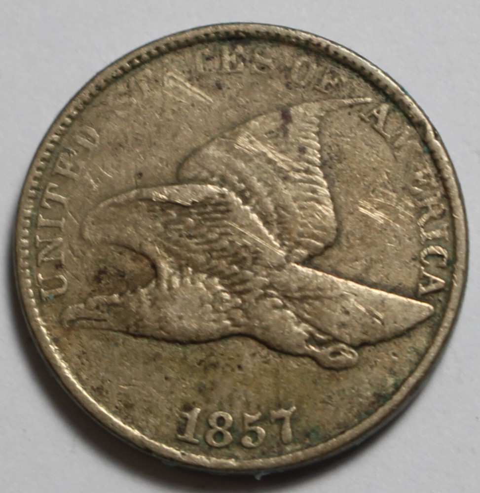 1857 Flying Eagle Cent M743