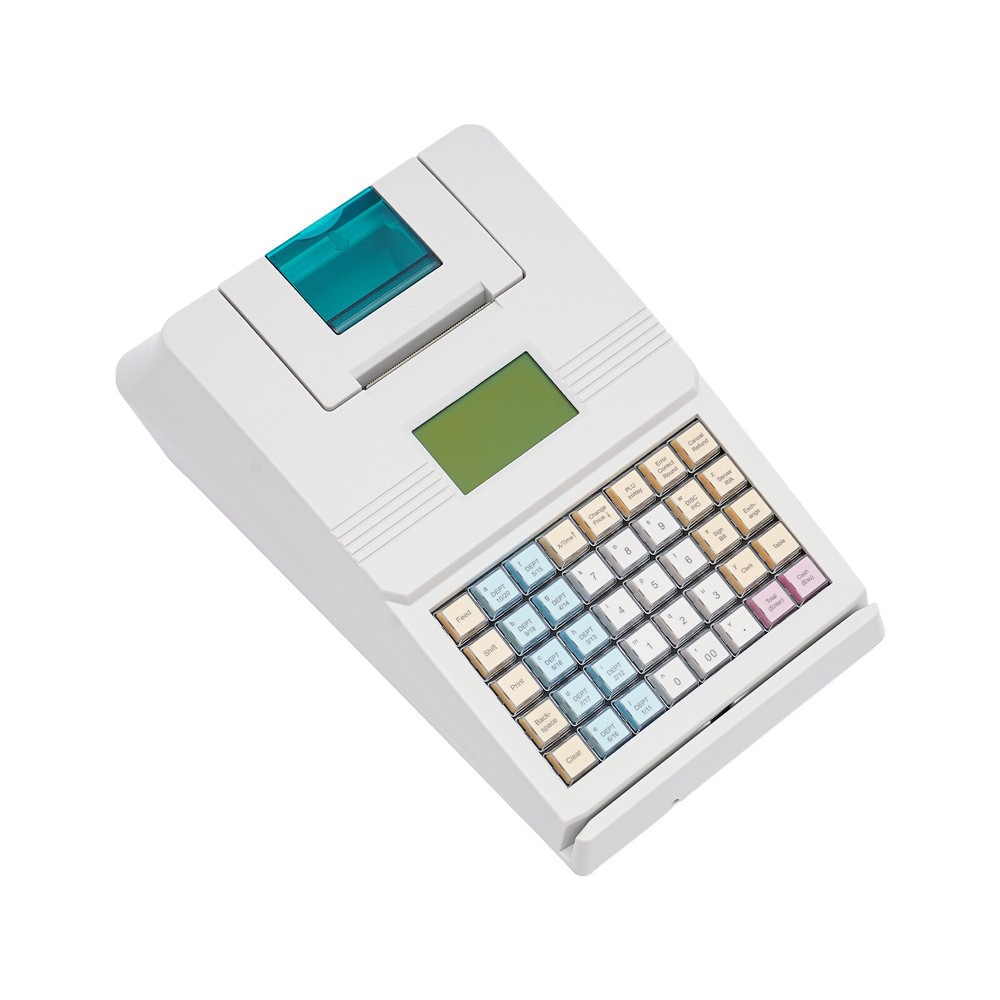 40-Keys Cash Register Tabletop Ratail Cash Register Rectangular Cashing System