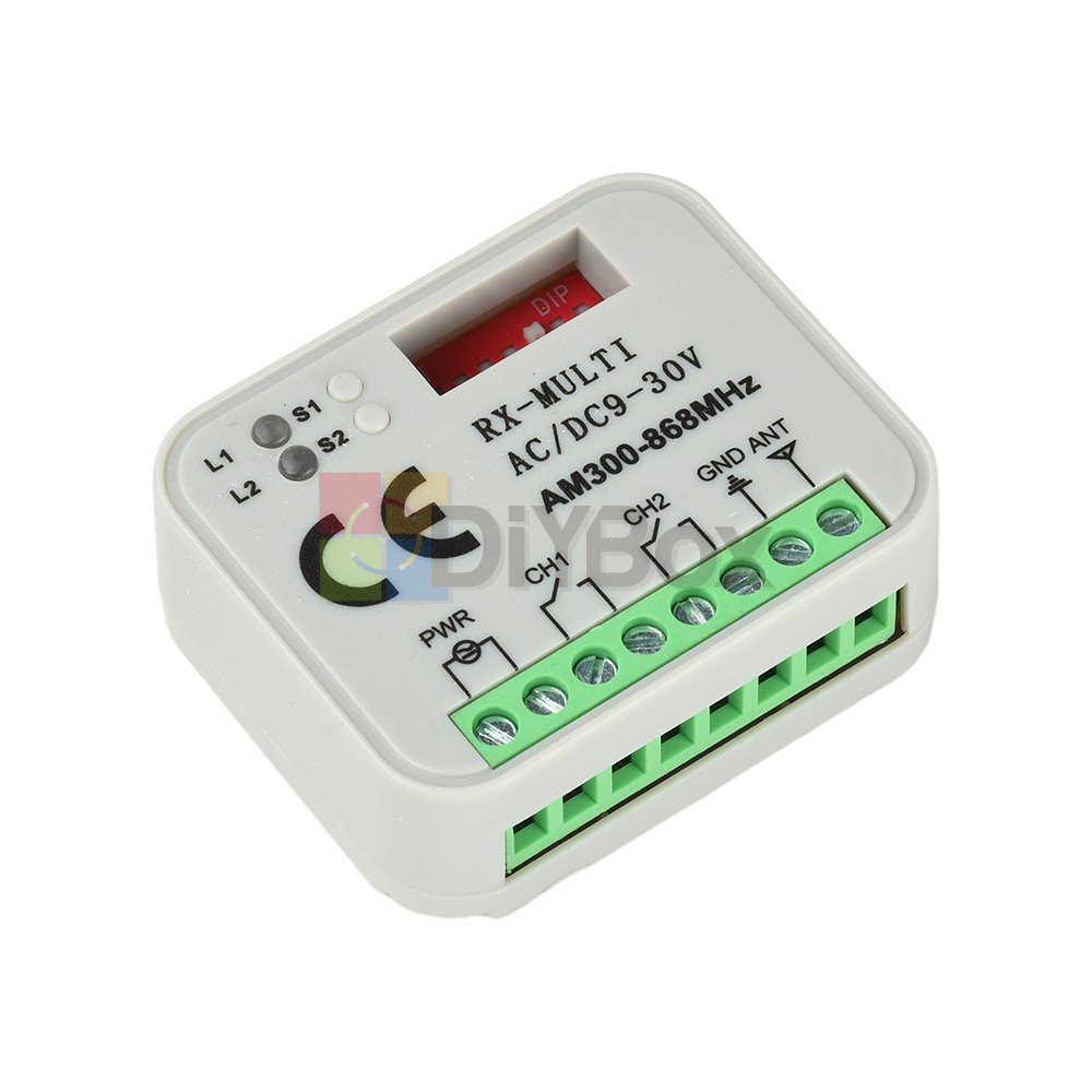 Universal 300-868MHz Multi-Frequency Receiver Switch Controller AC/DC On/Off