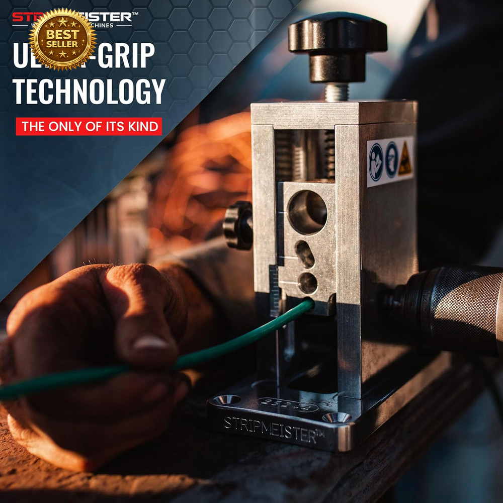 Drill Powered Wire Stripper Machine Ø3/4” Portable Copper Cable Stripping