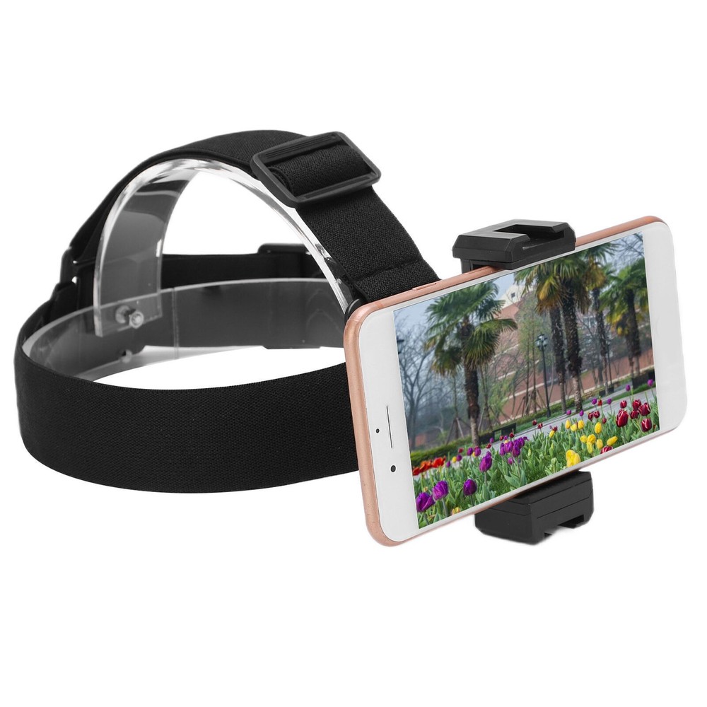 Head Strap Mount Black Adjustable Holder Accessories Kit for Action Camera Phone