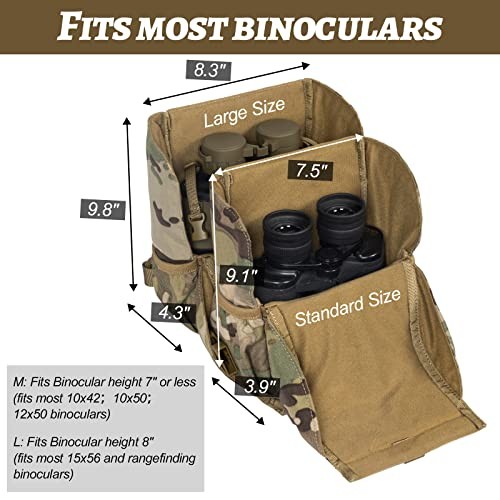 Binocular Harness, Adjustable Binocular Harness Chest Pack with Large Camo