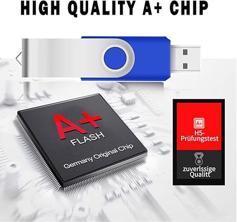 USB Thumb Drives 16GB Bulk Swivel Flash Storage with Strap