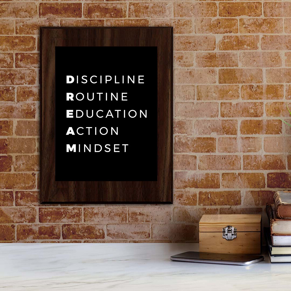 DREAM Decorative Wall Plaque | Motivational Home Decor