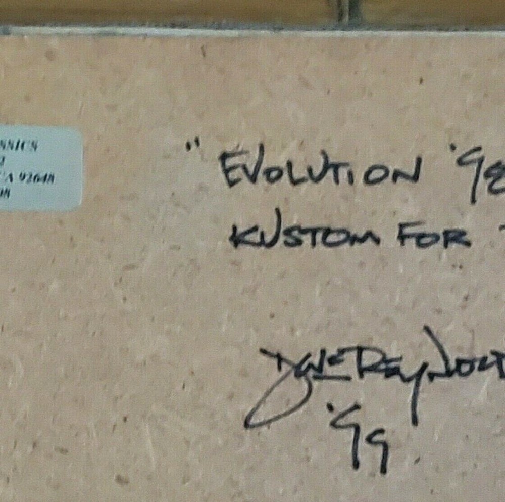 Dave C. Reynolds Signed Surf Art Original Artwork "Evolution '98" Surf boards