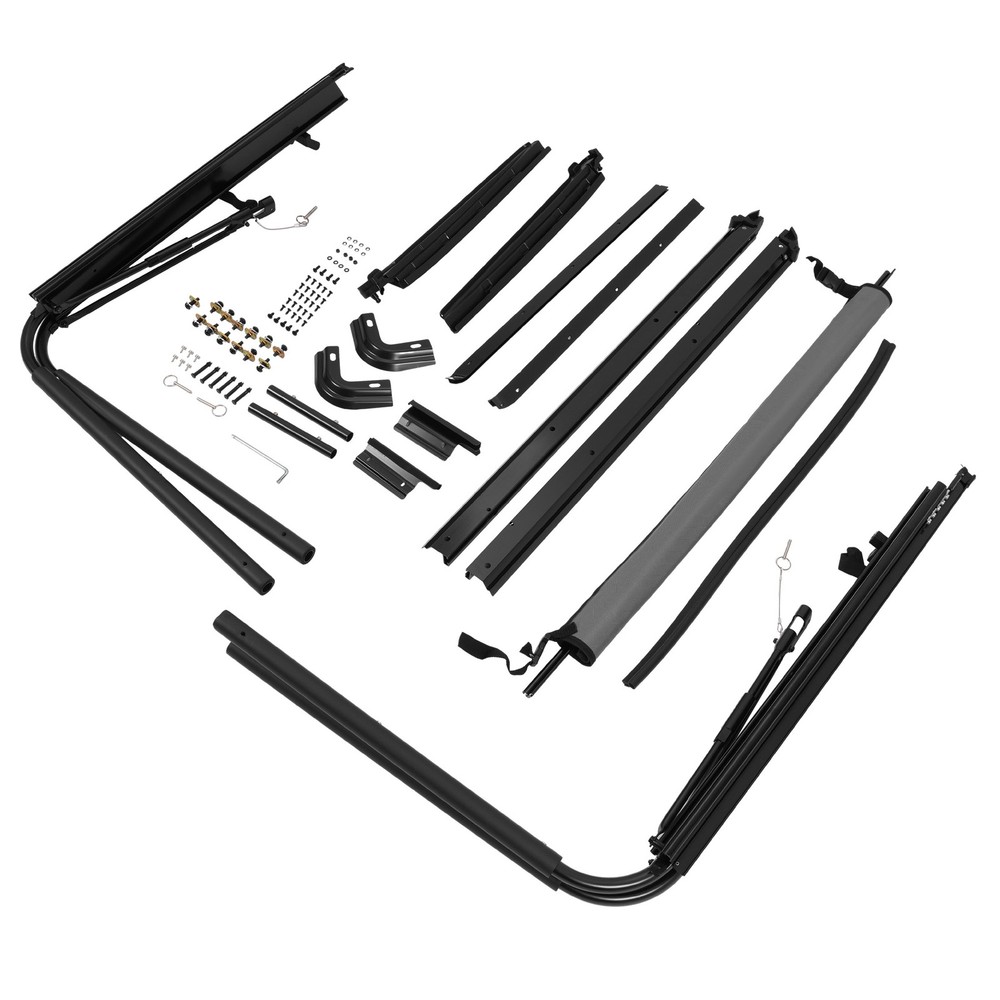 Complete Soft Top Support Frame Bow Hardware Kit For 1987-1995 Jeep Wrangler YJ