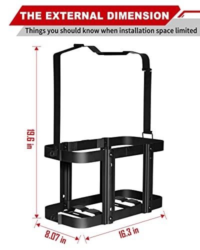2 Pack Upgrade Jerry Can Mounting Holders, 5 Jerry Can Mount Holder-2 Pack