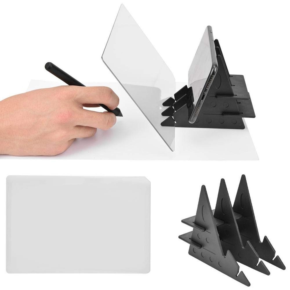 Portable Tracing Board Stencil Board Light Box Copy Mirror Drawing Reflection...
