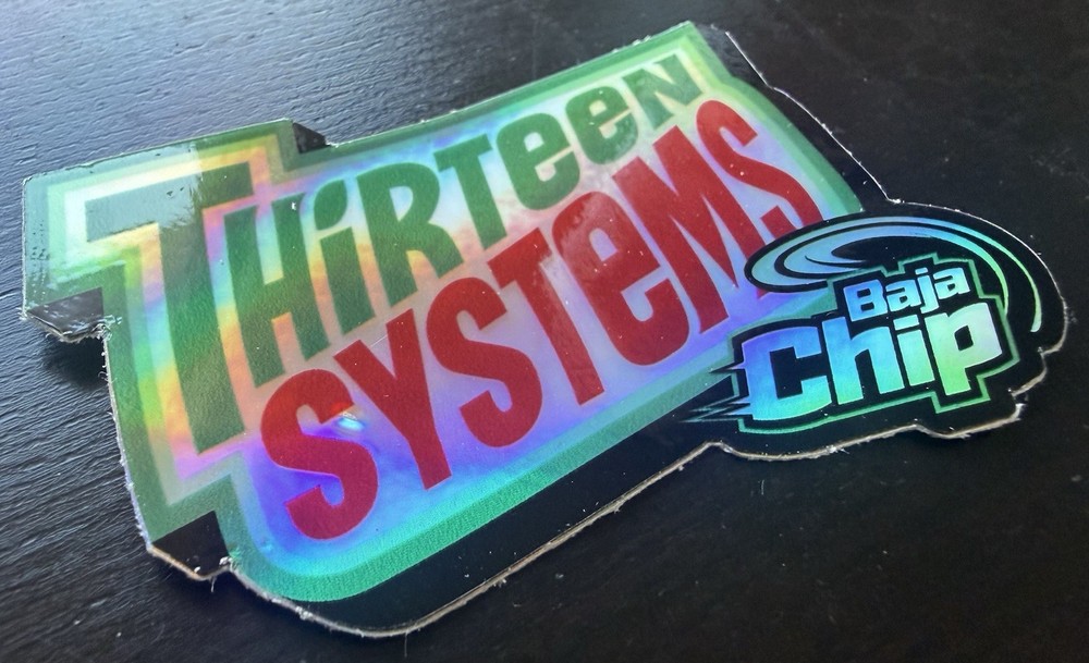 Thirteen Systems “Baja Chip” Logo Sticker