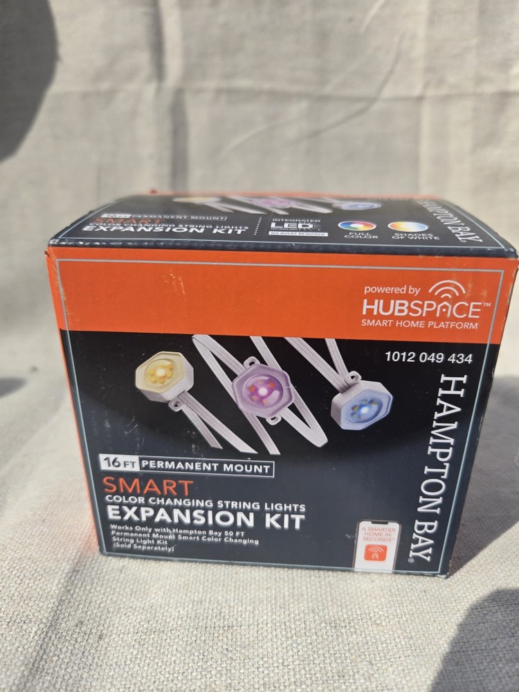 Hampton Bay LED 16.4 ft. Smart Color Changing String Lights Expansion Kit