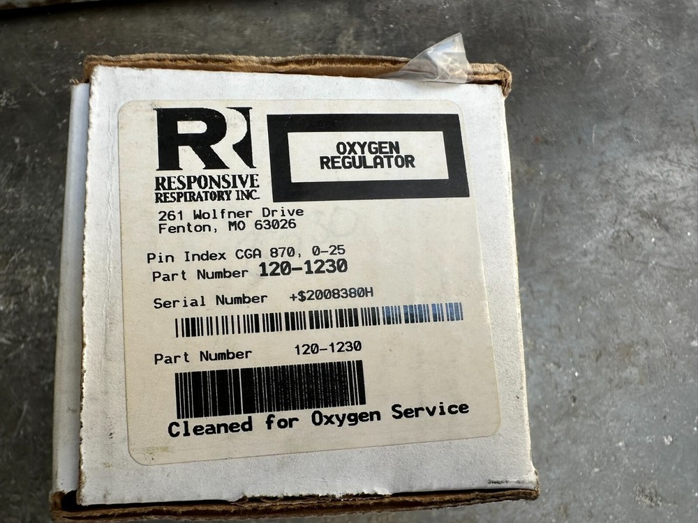 oxygen regulator 120-1230
