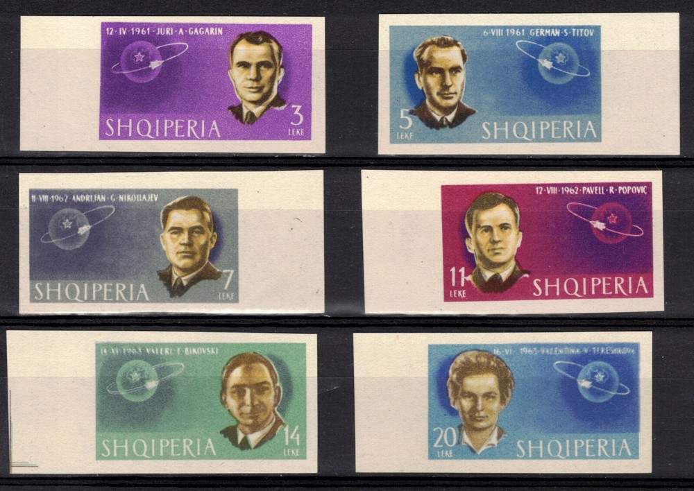 ALBANIA Scott 680-5 IMPERF Mint NH
